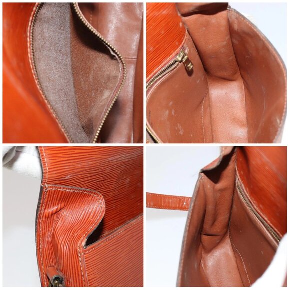 LOUIS VUITTON Epi Saint Cloud GM Shoulder Bag Brown M52193 LV Auth 111133 - Picture 13 of 15